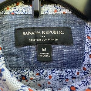 Banana Republic Stetch Soft-Wash Short Sleeve Men’s Shirt size M